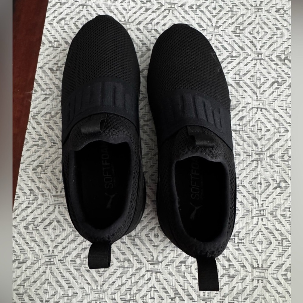 Puma Women's Black Athletic Slip-On Shoes
